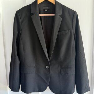 Ann Taylor: The One-Button Blazer in Seasonless Stretch - Black - Size 12